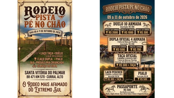 RODEIO PISTA PÉ NO CHÃO
