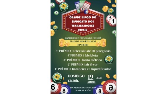 Grande Bingo do Sindicato dos Trabalhadores Rurais