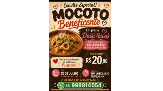 Mocotó Beneficente em Prol de Daisi (Kica