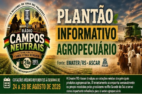 COTAÇÕES AGROPECUÁRIAS