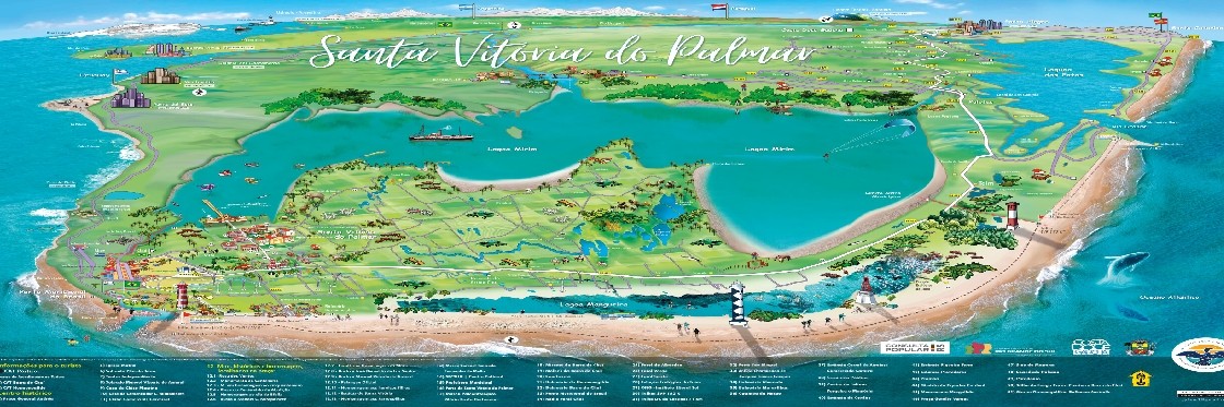 Mapa Santa Vitória do Palmar
